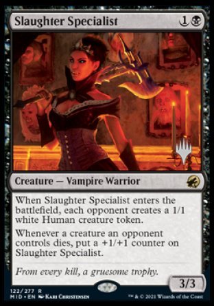 Slaughter Specialist (Promo Pack) [Innistrad: Midnight Hunt Promos] | Fandemonia Ltd