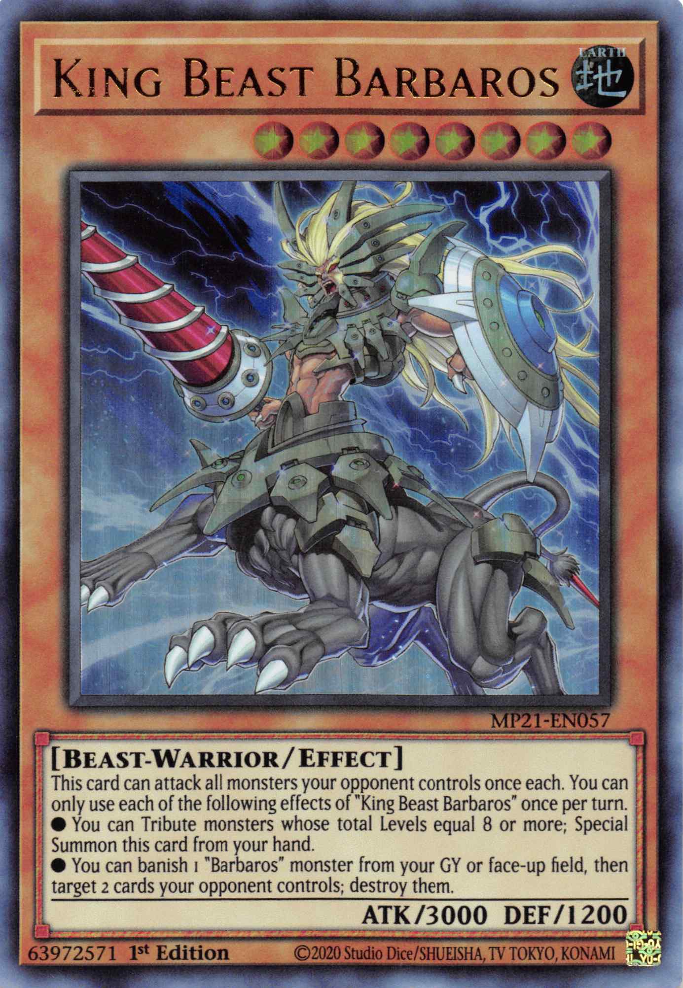 King Beast Barbaros [MP21-EN057] Ultra Rare | Fandemonia Ltd