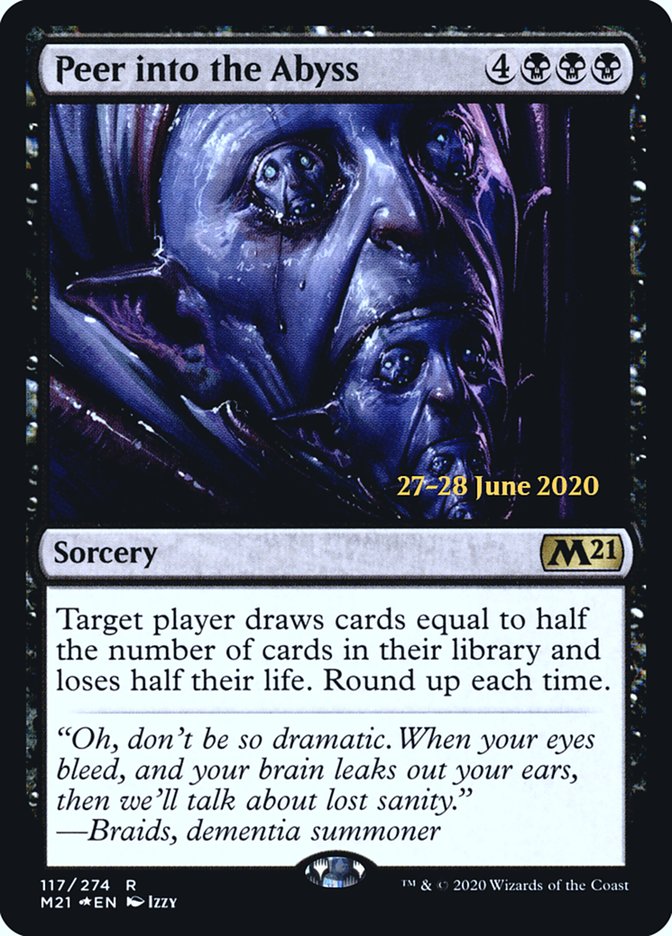 Peer into the Abyss  [Core Set 2021 Prerelease Promos] | Fandemonia Ltd