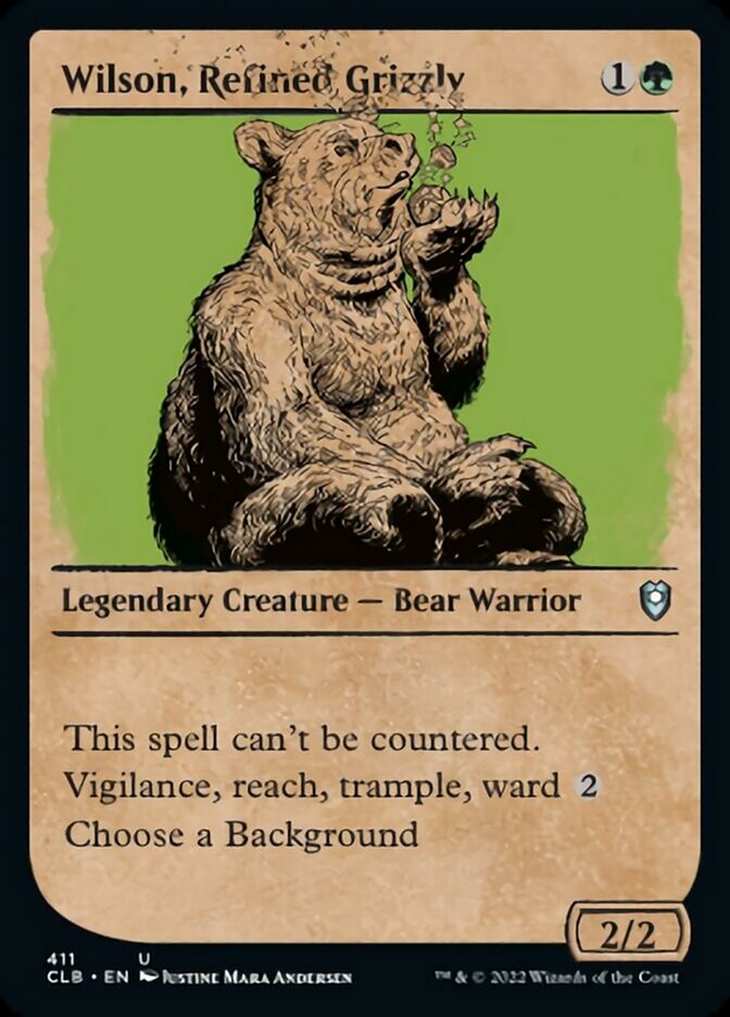 Wilson, Refined Grizzly (Showcase) [Commander Legends: Battle for Baldur's Gate] | Fandemonia Ltd