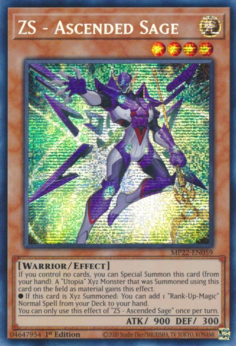 ZS - Ascended Sage [MP22-EN059] Prismatic Secret Rare | Fandemonia Ltd