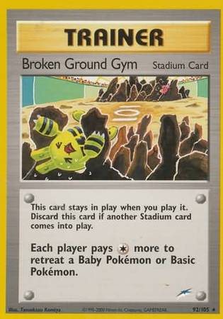 Broken Ground Gym (92/105) [Neo Destiny Unlimited] | Fandemonia Ltd