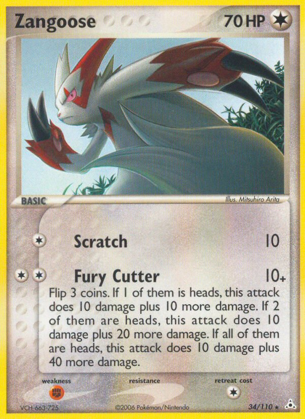 Zangoose (34/110) [EX: Holon Phantoms] | Fandemonia Ltd