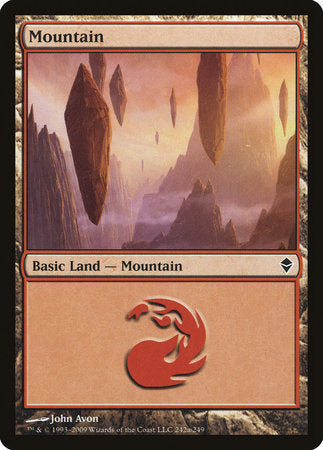 Mountain (242a) [Zendikar] | Fandemonia Ltd