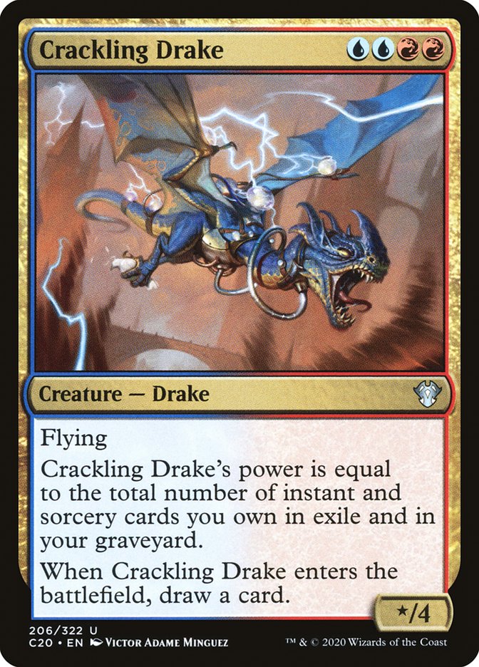 Crackling Drake [Commander 2020] | Fandemonia Ltd