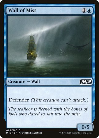 Wall of Mist [Core Set 2019] | Fandemonia Ltd