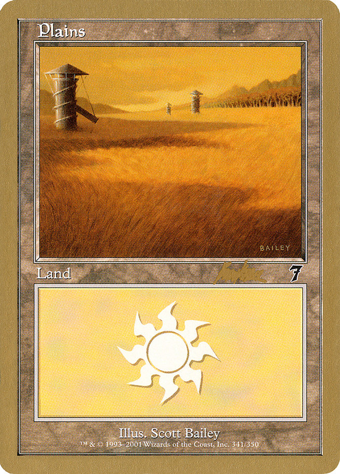 Plains (bk341) (Brian Kibler) [World Championship Decks 2002] | Fandemonia Ltd