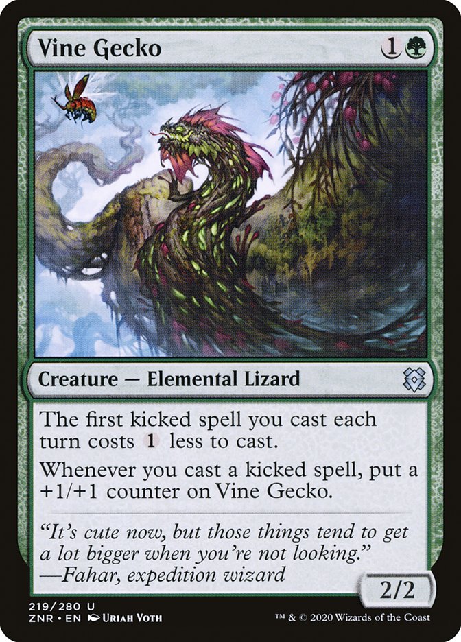 Vine Gecko [Zendikar Rising] | Fandemonia Ltd