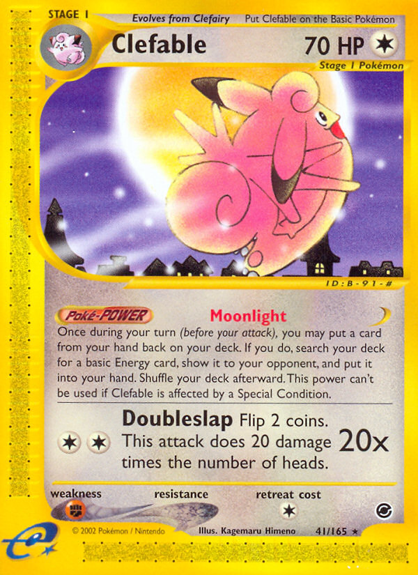 Clefable (41/165) [Expedition: Base Set] | Fandemonia Ltd