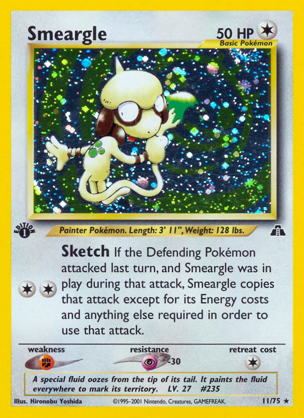 Smeargle (11/75) [Neo Discovery 1st Edition] | Fandemonia Ltd