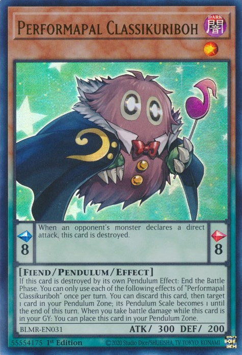 Performapal Classikuriboh [BLMR-EN031] Ultra Rare | Fandemonia Ltd