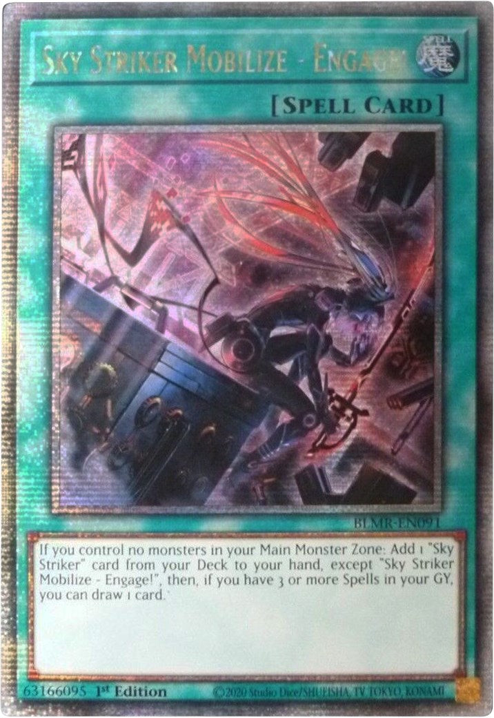 Sky Striker Mobilize - Engage! [BLMR-EN091] Quarter Century Secret Rare | Fandemonia Ltd