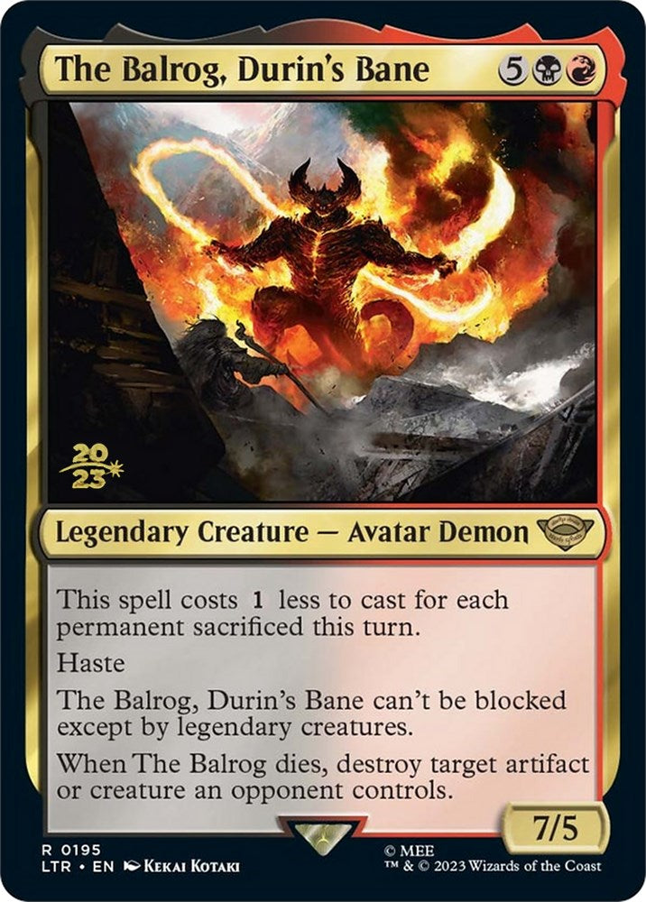 The Balrog, Durin's Bane [The Lord of the Rings: Tales of Middle-Earth Prerelease Promos] | Fandemonia Ltd