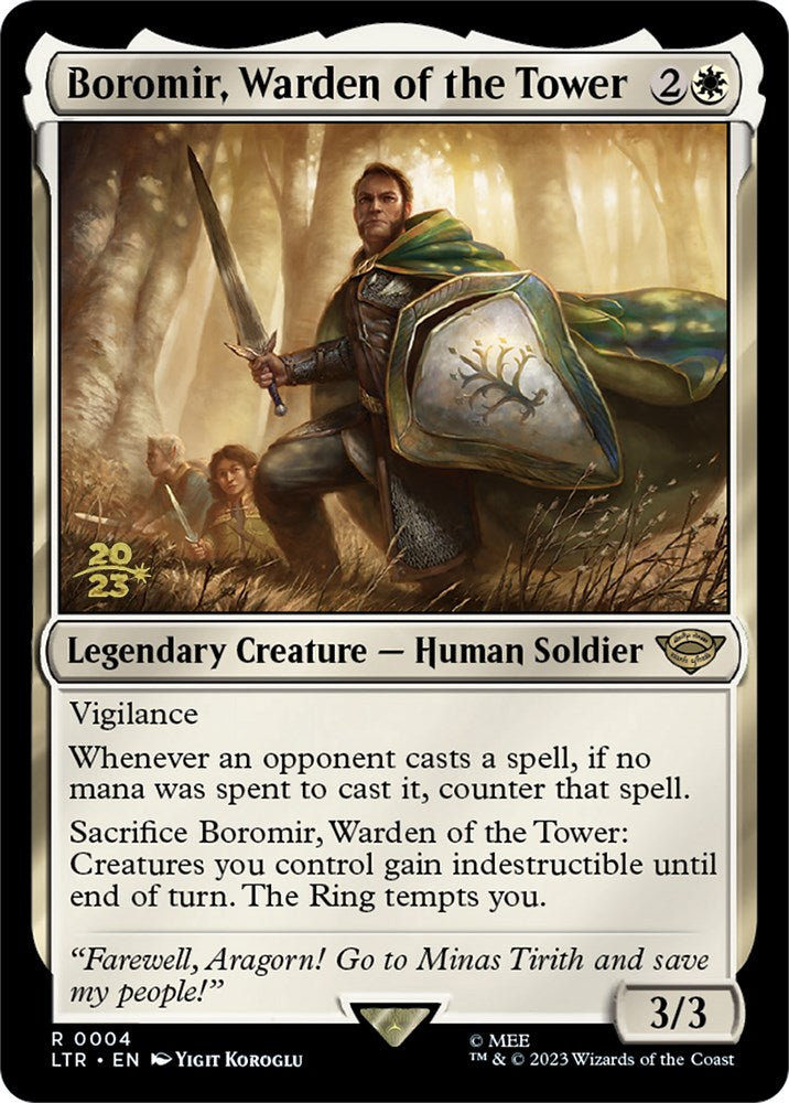 Boromir, Warden of the Tower [The Lord of the Rings: Tales of Middle-Earth Prerelease Promos] | Fandemonia Ltd