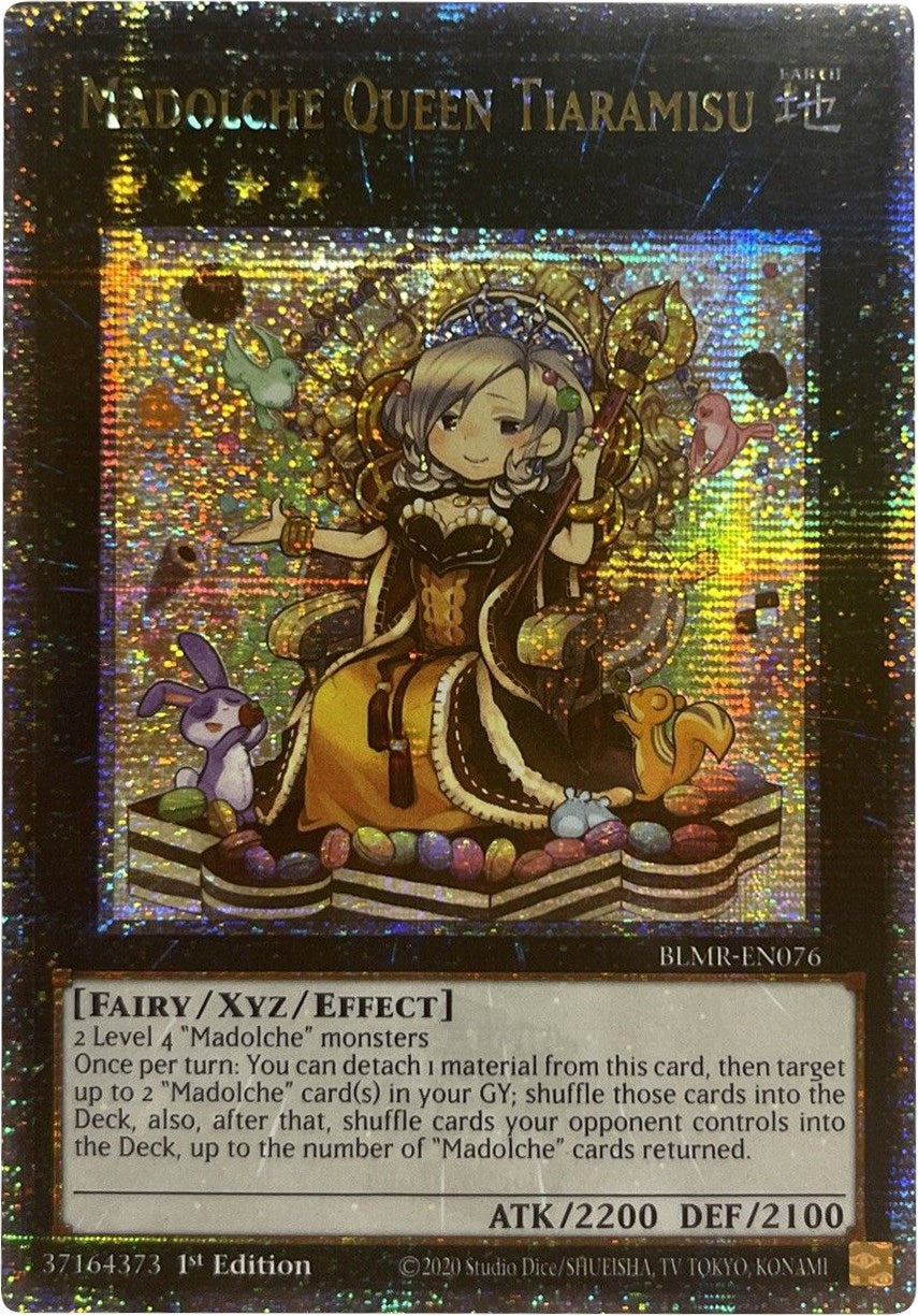 Madolche Queen Tiaramisu [BLMR-EN076] Quarter Century Secret Rare | Fandemonia Ltd