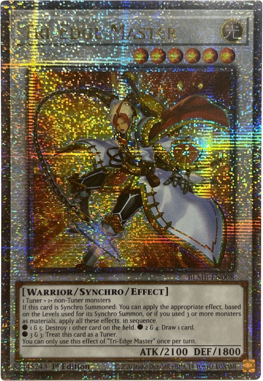 Tri-Edge Master [BLMR-EN008] Quarter Century Secret Rare | Fandemonia Ltd