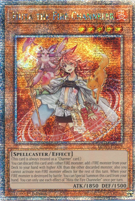 Hiita the Fire Channeler [DUNE-EN026] Quarter Century Secret Rare | Fandemonia Ltd