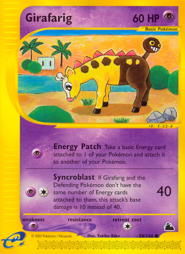 Girafarig (58/144) [Skyridge] | Fandemonia Ltd