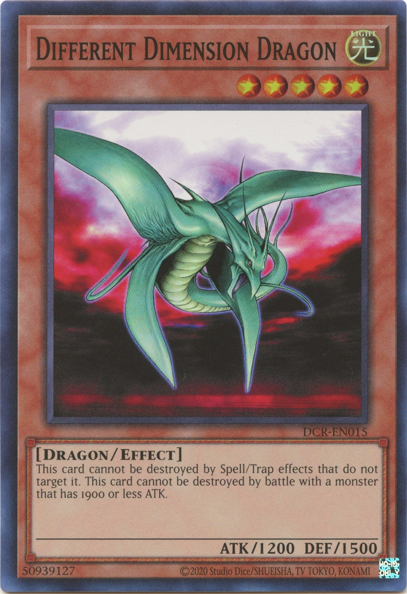 Different Dimension Dragon (25th Anniversary) [DCR-EN015] Super Rare | Fandemonia Ltd