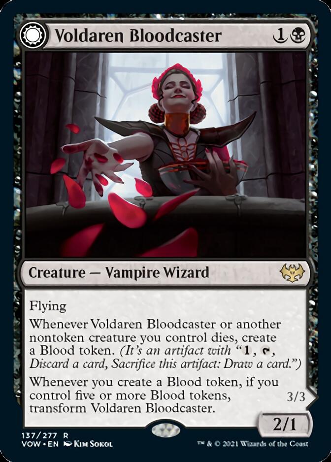 Voldaren Bloodcaster // Bloodbat Summoner [Innistrad: Crimson Vow] | Fandemonia Ltd