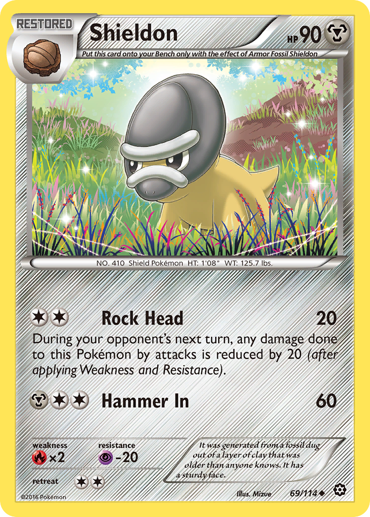 Shieldon (69/114) [XY: Steam Siege] | Fandemonia Ltd