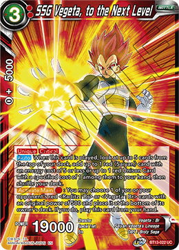 SSG Vegeta, to the Next Level (Uncommon) [BT13-022] | Fandemonia Ltd