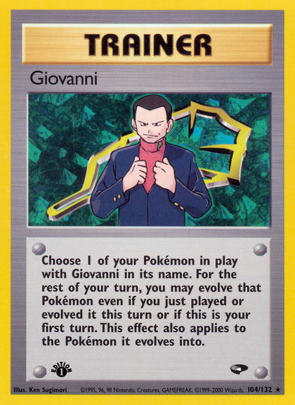 Giovanni (104/132) [Gym Challenge 1st Edition] | Fandemonia Ltd