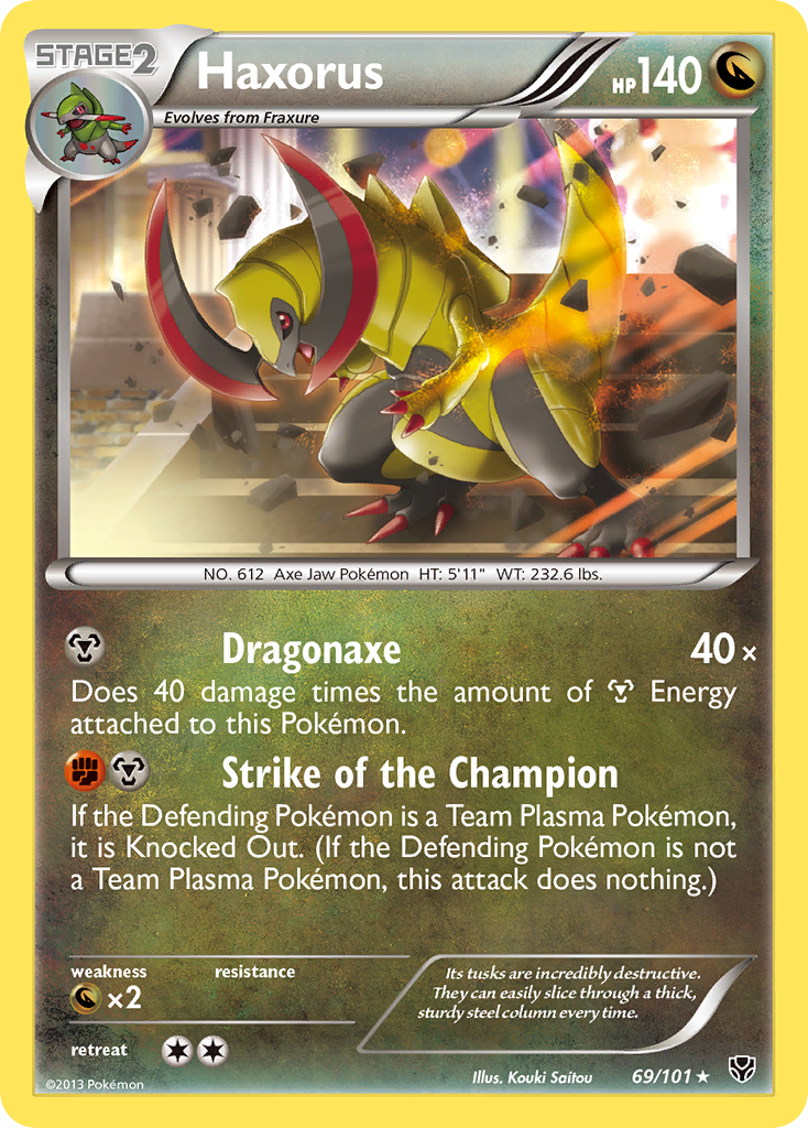 Haxorus (69/101) [Black & White: Plasma Blast] | Fandemonia Ltd