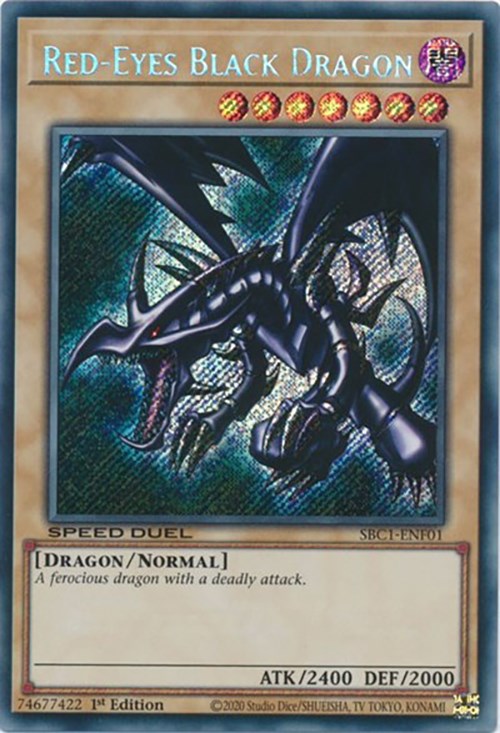 Red-Eyes Black Dragon [SBC1-ENF01] Secret Rare | Fandemonia Ltd