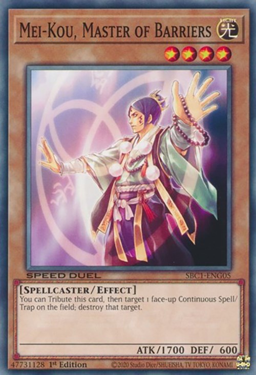 Mei-Kou, Master of Barriers [SBC1-ENG05] Common | Fandemonia Ltd