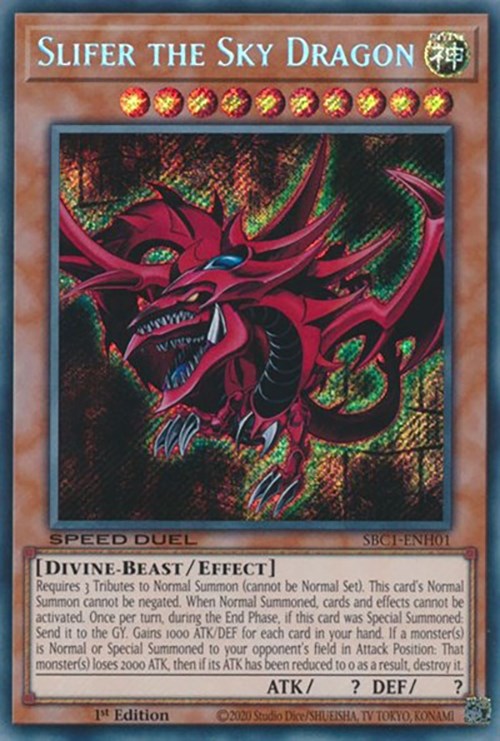 Slifer the Sky Dragon [SBC1-ENH01] Secret Rare | Fandemonia Ltd