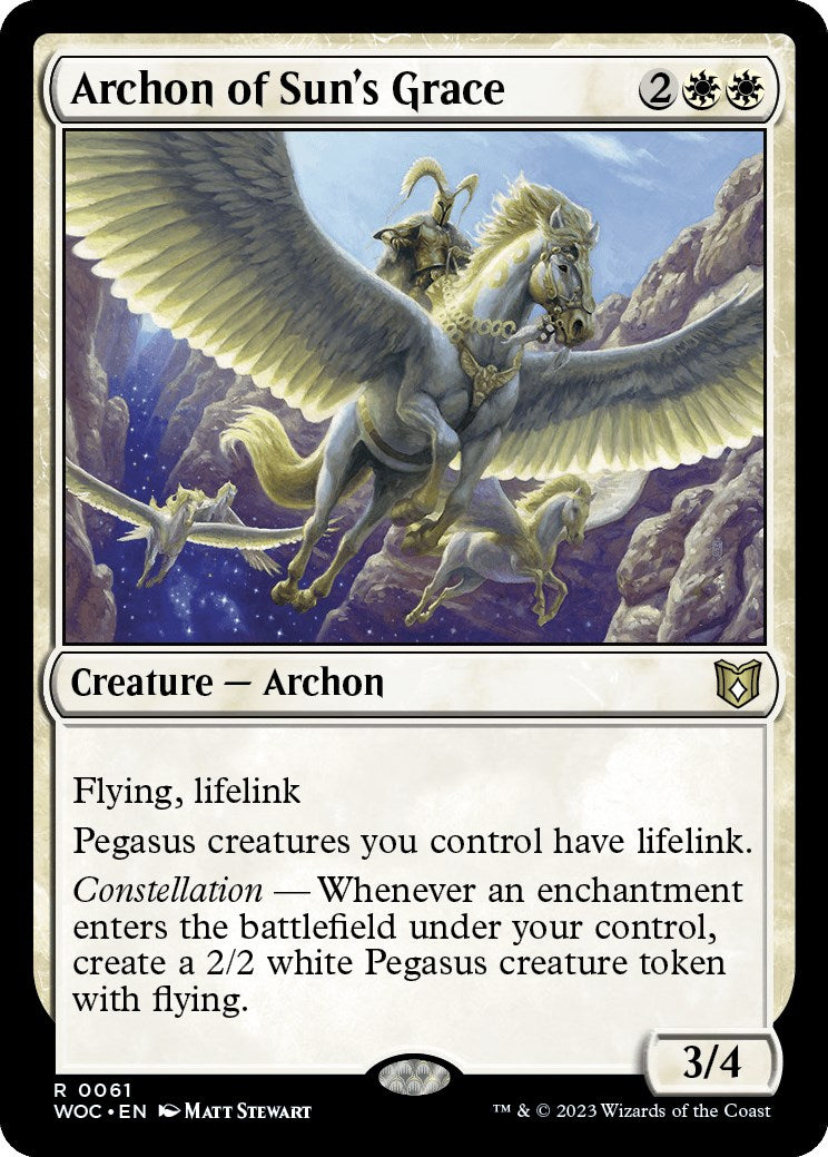 Archon of Sun's Grace [Wilds of Eldraine Commander] | Fandemonia Ltd