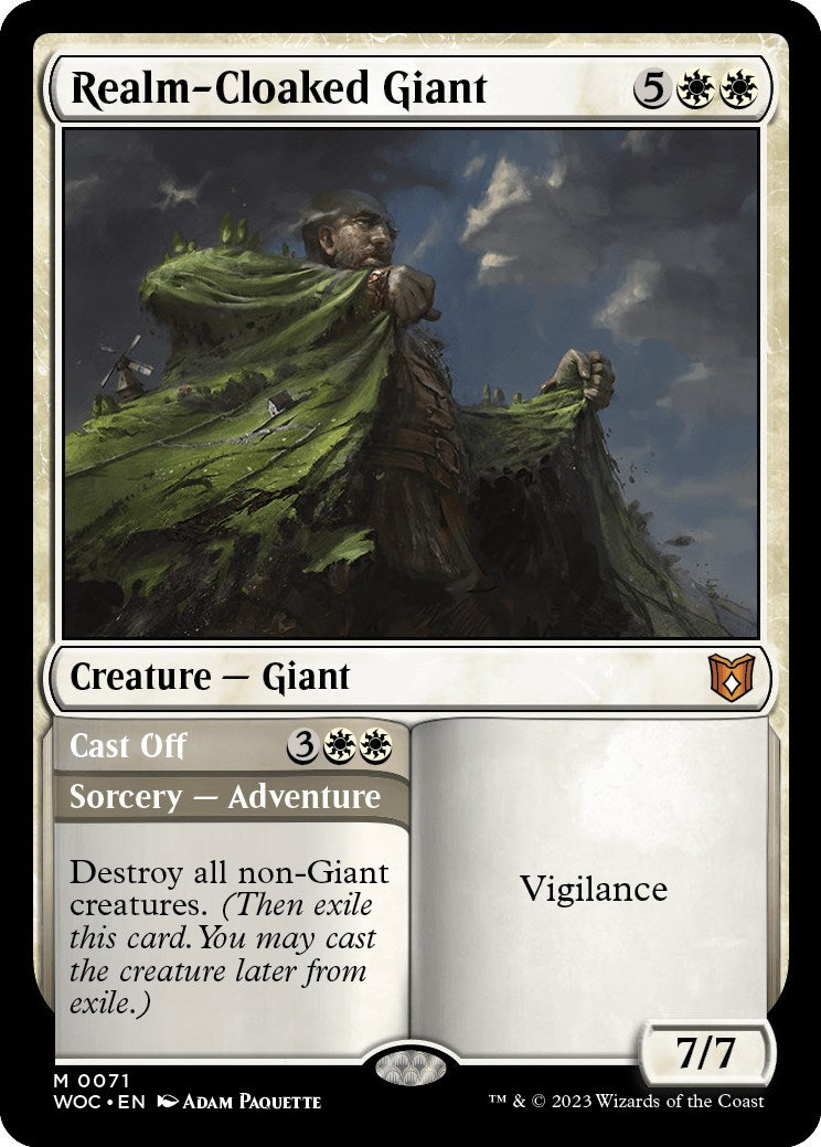 Realm-Cloaked Giant // Cast Off [Wilds of Eldraine Commander] | Fandemonia Ltd