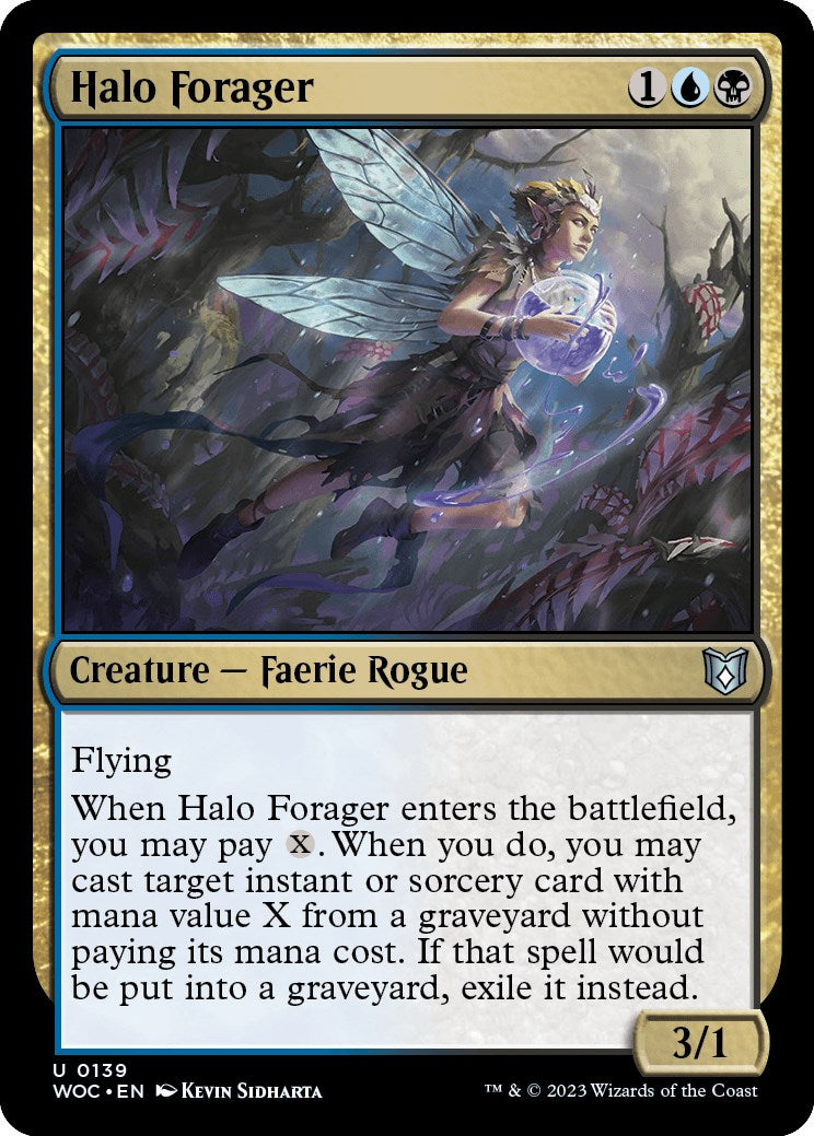 Halo Forager [Wilds of Eldraine Commander] | Fandemonia Ltd