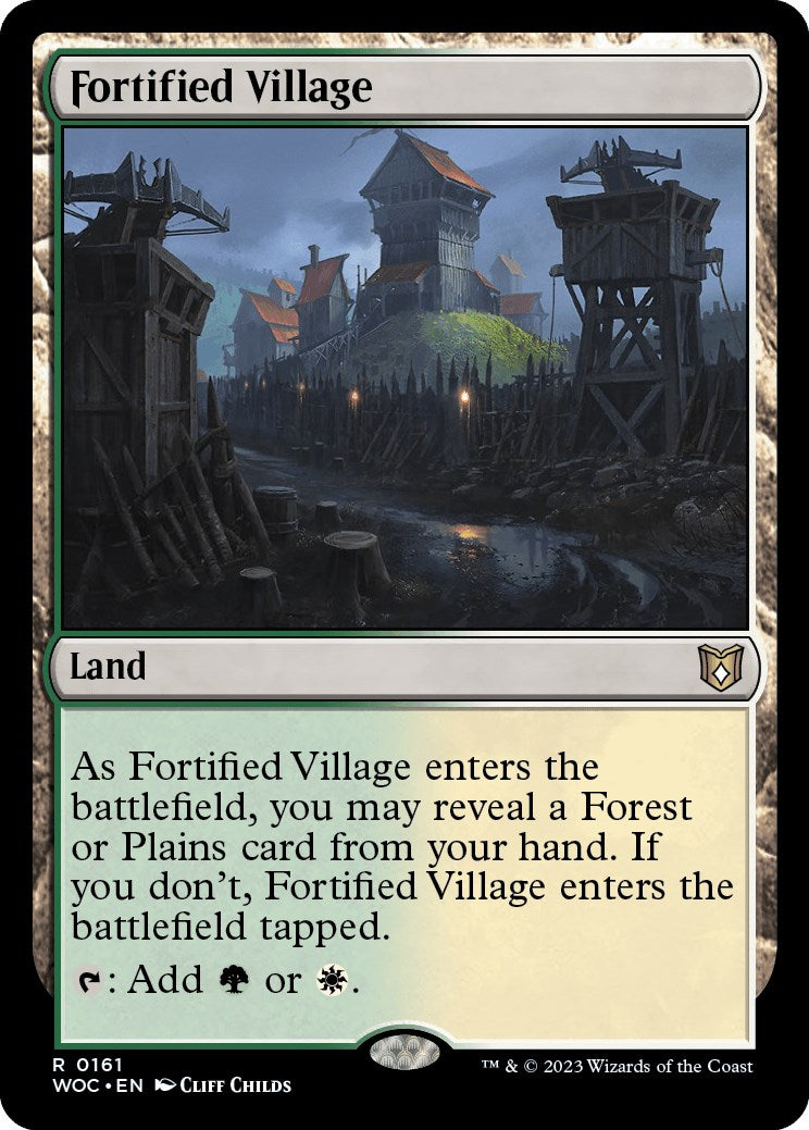 Fortified Village [Wilds of Eldraine Commander] | Fandemonia Ltd