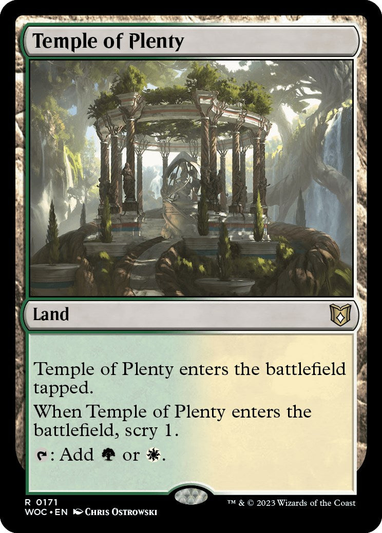Temple of Plenty [Wilds of Eldraine Commander] | Fandemonia Ltd