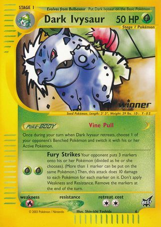 Dark Ivysaur (6) (Winner) [Best of Promos] | Fandemonia Ltd