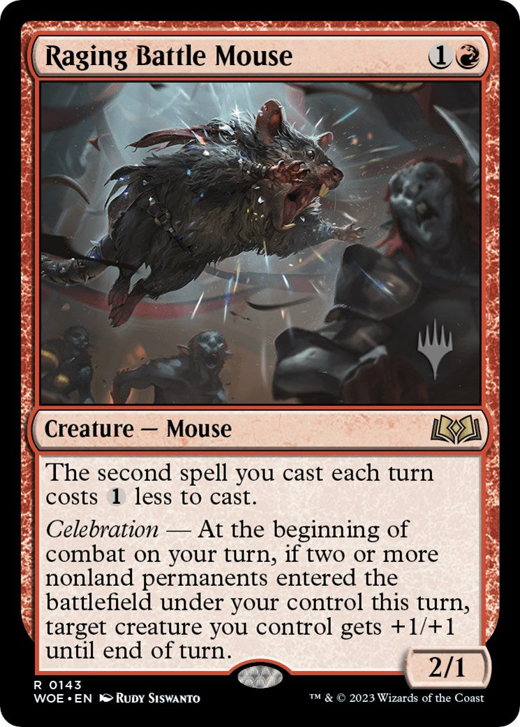 Raging Battle Mouse (Promo Pack) [Wilds of Eldraine Promos] | Fandemonia Ltd