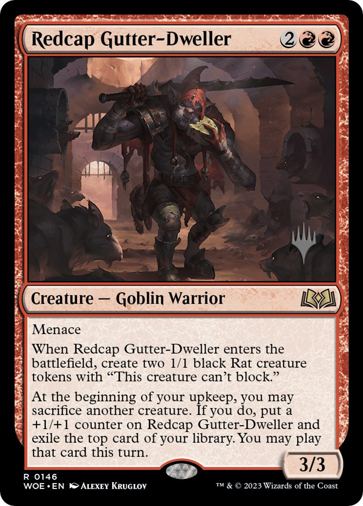 Redcap Gutter-Dweller (Promo Pack) [Wilds of Eldraine Promos] | Fandemonia Ltd