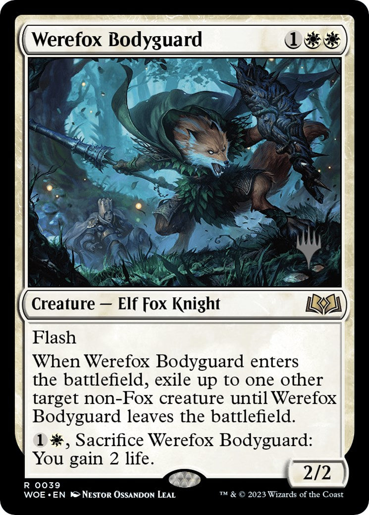 Werefox Bodyguard (Promo Pack) [Wilds of Eldraine Promos] | Fandemonia Ltd