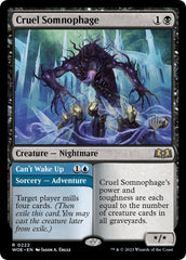 Cruel Somnophage // Can't Wake Up (Promo Pack) [Wilds of Eldraine Promos] | Fandemonia Ltd