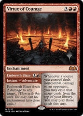 Virtue of Courage //Embereth Blaze (Promo Pack) [Wilds of Eldraine Promos] | Fandemonia Ltd