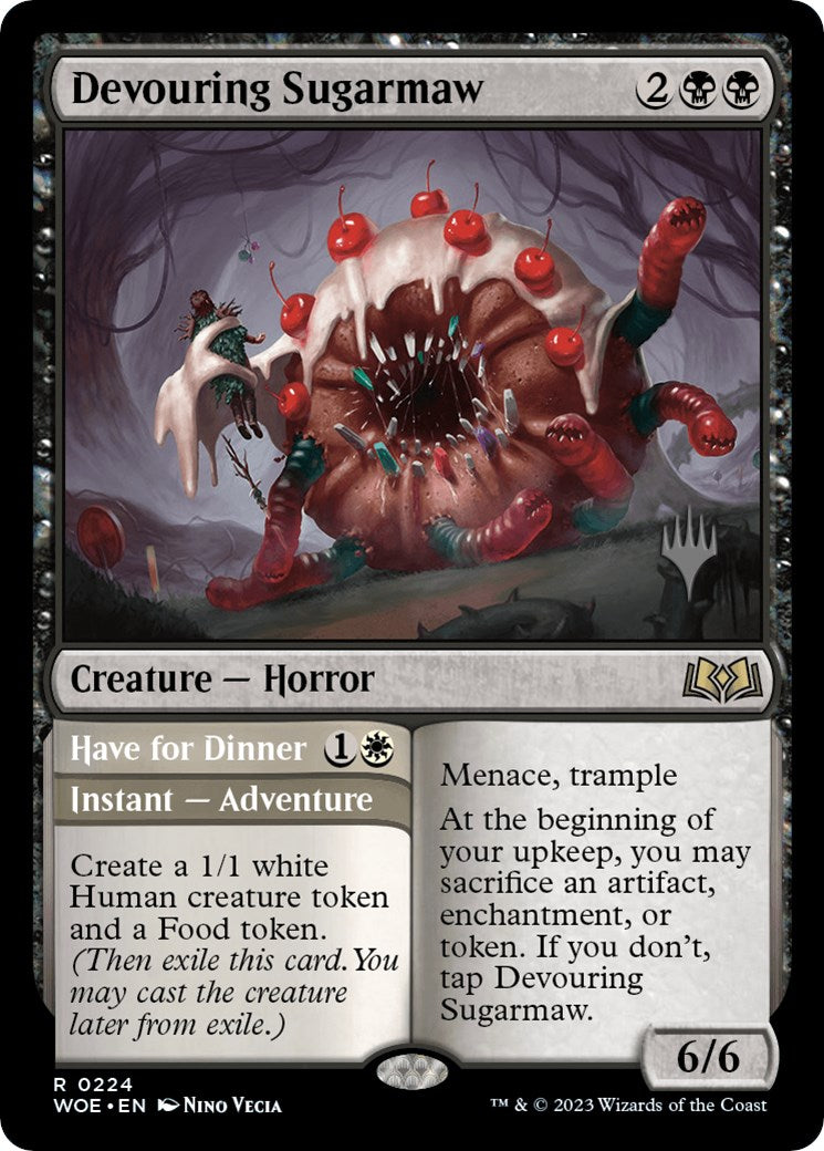 Devouring Sugarmaw // Have for Dinner(Promo Pack) [Wilds of Eldraine Promos] | Fandemonia Ltd