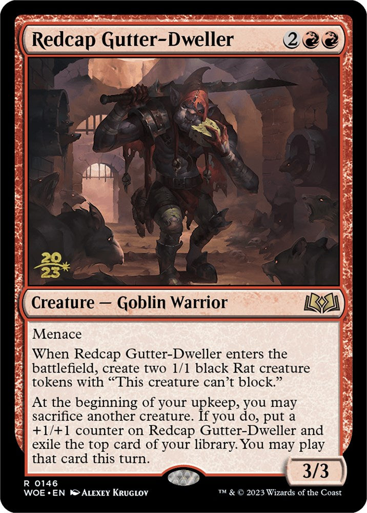 Redcap Gutter-Dweller [Wilds of Eldraine Prerelease Promos] | Fandemonia Ltd