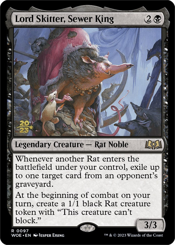 Lord Skitter, Sewer King [Wilds of Eldraine Prerelease Promos] | Fandemonia Ltd