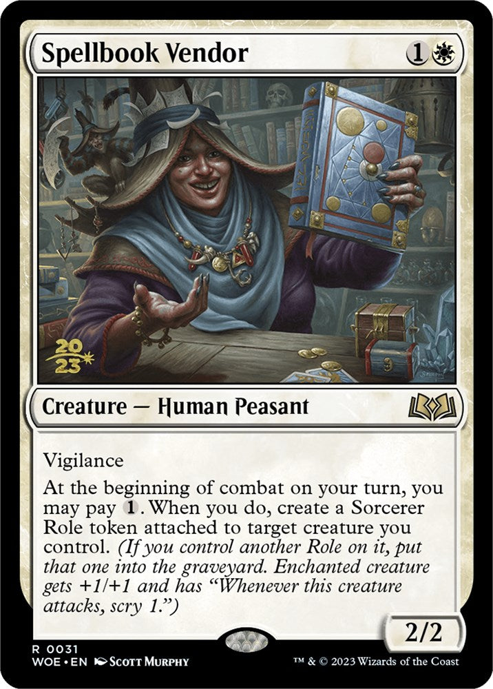 Spellbook Vendor [Wilds of Eldraine Prerelease Promos] | Fandemonia Ltd