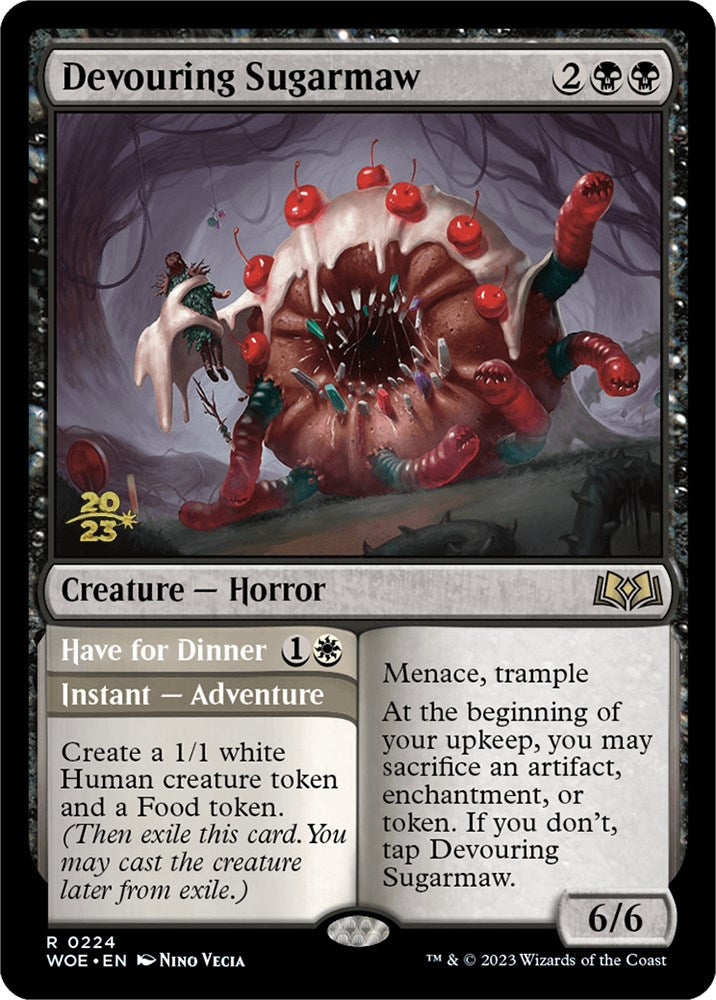 Devouring Sugarmaw // Have for Dinner(Promo Pack) [Wilds of Eldraine Promos] | Fandemonia Ltd