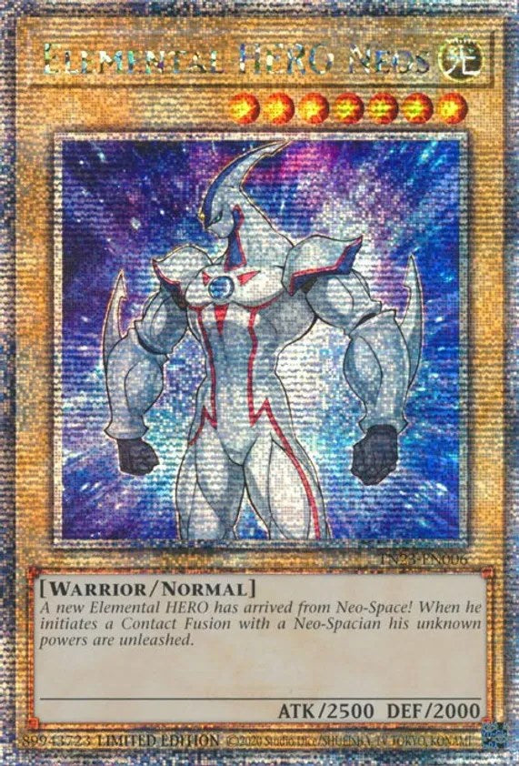 Elemental HERO Neos [TN23-EN006] Quarter Century Secret Rare | Fandemonia Ltd