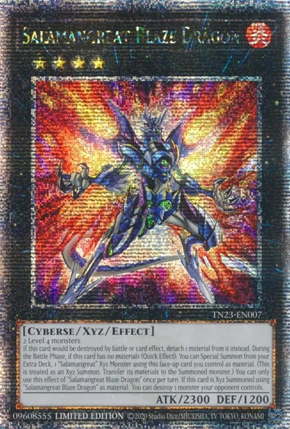 Salamangreat Blaze Dragon [TN23-EN007] Quarter Century Secret Rare | Fandemonia Ltd