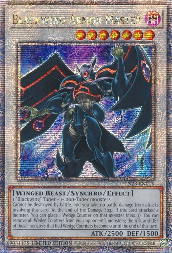 Blackwing Armor Master [TN23-EN015] Quarter Century Secret Rare | Fandemonia Ltd